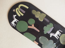 Load image into Gallery viewer, Handmade Ceramic Wall Hanging Candle Holder- Black with Horses