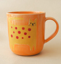 Load image into Gallery viewer, Handmade Ceramic Cup-Yellow Cat