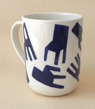 Load image into Gallery viewer, Handmade Ceramic Mug- Blue Chairs
