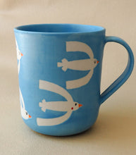 Load image into Gallery viewer, Handmade Ceramic Mug- Birds flying