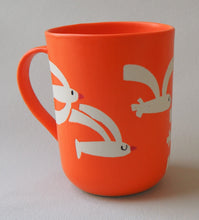 Load image into Gallery viewer, Handmade Ceramic Mug- Orange Cup/ Seagulls