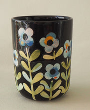 Load image into Gallery viewer, Handmade Ceramic Mug- Blue Flowers