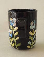 Load image into Gallery viewer, Handmade Ceramic Mug- Blue Flowers