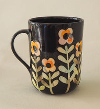 Load image into Gallery viewer, Handmade Ceramic Mug- Pink flowers