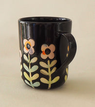 Load image into Gallery viewer, Handmade Ceramic Mug- Pink flowers