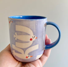 Load image into Gallery viewer, Handmade Ceramic Cup- Birds