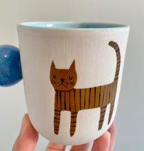 Load image into Gallery viewer, Handmade Ceramic Cup- Cat