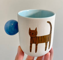 Load image into Gallery viewer, Handmade Ceramic Cup- Cat