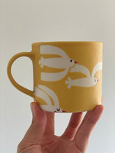 Load image into Gallery viewer, Handmade Ceramic Mug- yellow/Birds