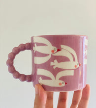 Load image into Gallery viewer, Handmade Ceramic Mug-Birds-Purple