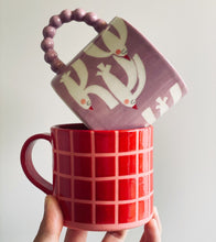 Load image into Gallery viewer, Handmade Ceramic Mug-Birds-Purple