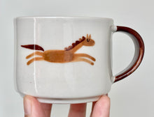 Load image into Gallery viewer, Handmade Ceramic Cup- Horse