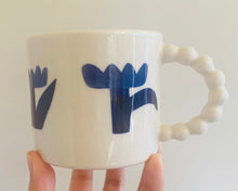 Load image into Gallery viewer, Handmade Ceramic Mug-Blue Tulips