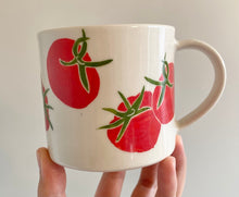 Load image into Gallery viewer, Handmade Ceramic Mug- Red Tomatoes