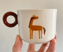 Load image into Gallery viewer, Handmade Ceramic Cup- Horse