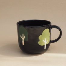 Load image into Gallery viewer, Handmade Ceramic Cup- A horse among the trees
