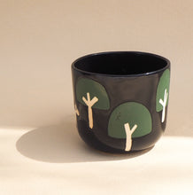 Load image into Gallery viewer, Handmade Ceramic Cup- A horse among the trees
