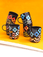 Load image into Gallery viewer, Handmade Ceramic Mug- floral mug #6
