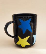 Load image into Gallery viewer, Handmade Ceramic Mug- Hand Painted Stars (#2)
