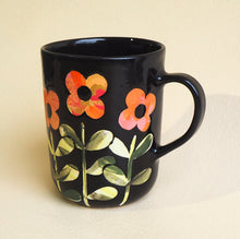 Load image into Gallery viewer, Handmade Ceramic Mug- floral mug #7
