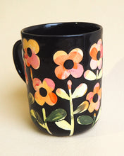 Load image into Gallery viewer, Handmade Ceramic Mug- floral mug #7
