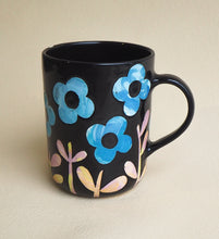 Load image into Gallery viewer, Handmade Ceramic Mug- floral mug #6
