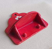 Load image into Gallery viewer, Handmade Ceramic Wall Hanging Shelf- Red
