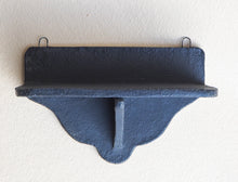 Load image into Gallery viewer, Handmade Ceramic Wall Hanging Shelf- Black
