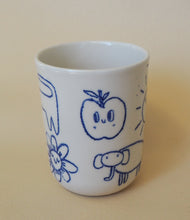 Load image into Gallery viewer, Handmade Ceramic Mug- Doodle mug

