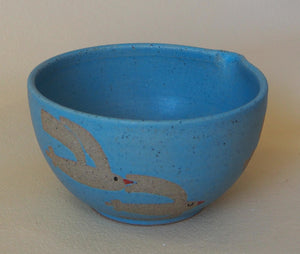Handmade Ceramic Matcha Bowl- Birds