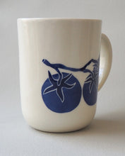 Load image into Gallery viewer, Handmade Ceramic Mug- 3 Tomatoes
