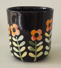 Load image into Gallery viewer, Handmade Ceramic Cup-Orange Flowers
