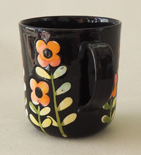Load image into Gallery viewer, Handmade Ceramic Cup-Orange Flowers
