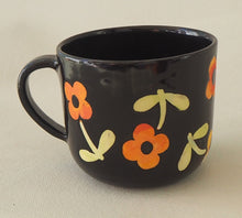 Load image into Gallery viewer, Handmade Ceramic Cup- Orange Flowers/Small #2
