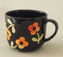 Load image into Gallery viewer, Handmade Ceramic Cup- Orange Flowers/Small #2
