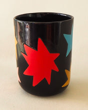 Load image into Gallery viewer, Handmade Ceramic Mug- Red Blue Yellow Stars
