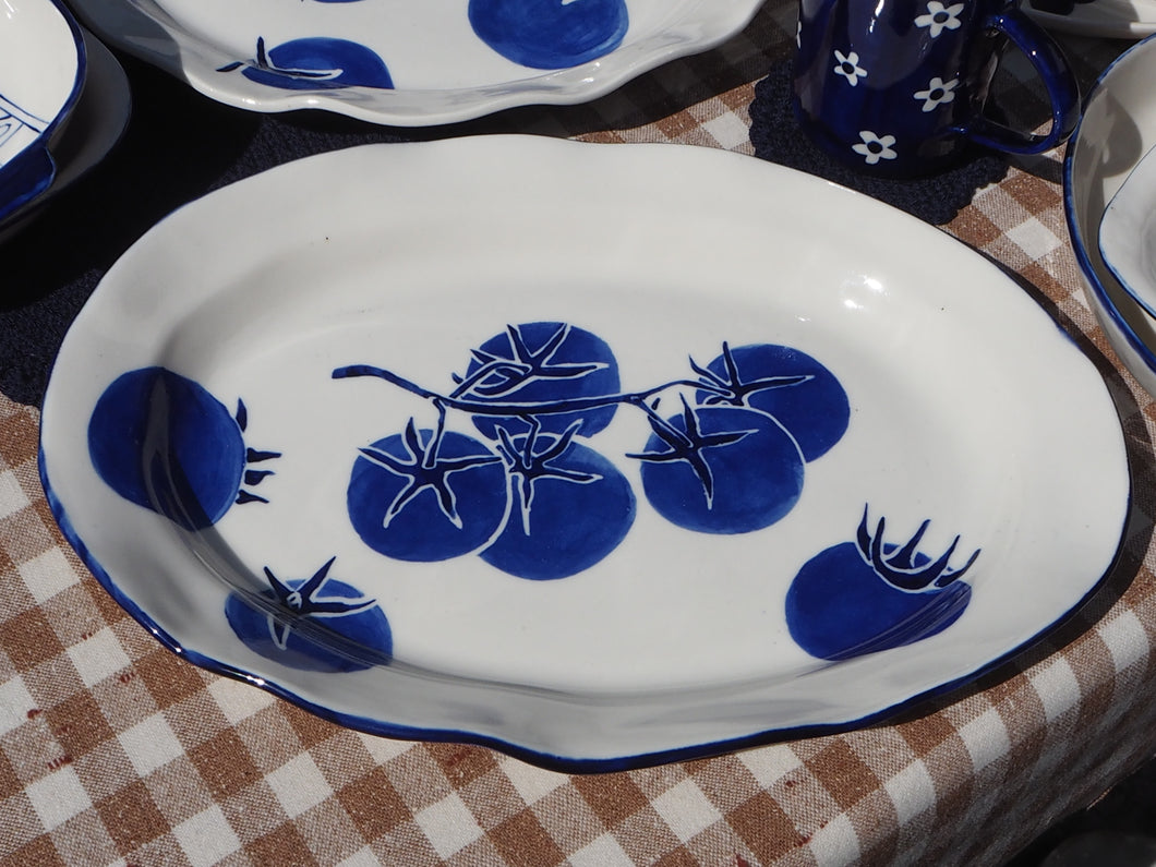 Ceramic Platter with Tomatoes