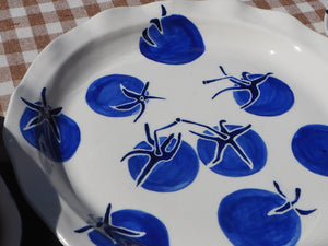 Ceramic Platter with Tomatoes (round)