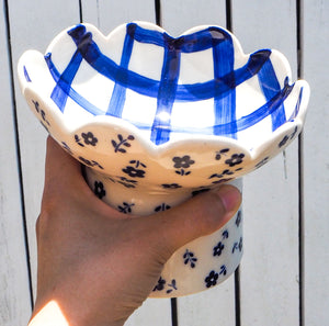 Handmade Ceramic Pedestal Bowl