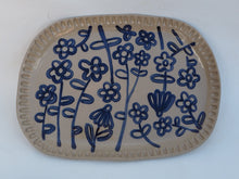 Load image into Gallery viewer, Handmade Ceramic Platter (Floral Theme)
