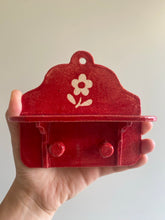 Load image into Gallery viewer, Handmade Ceramic Wall Hanging Shelf- Red
