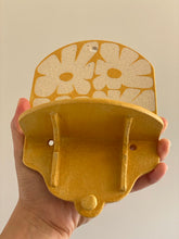Load image into Gallery viewer, Handmade Ceramic Wall Hanging Shelf- Yellow

