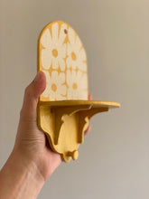 Load image into Gallery viewer, Handmade Ceramic Wall Hanging Shelf- Yellow
