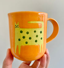 Load image into Gallery viewer, Handmade Ceramic Cup- Cat
