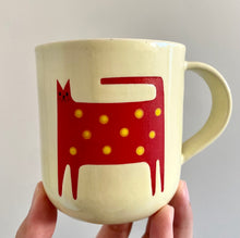 Load image into Gallery viewer, Handmade Ceramic Cup- Cat
