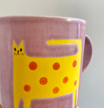 Load image into Gallery viewer, Handmade Ceramic Cup- Cat
