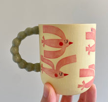 Load image into Gallery viewer, Handmade Ceramic Cup- Birds

