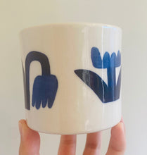 Load image into Gallery viewer, Handmade Ceramic Mug-Blue Tulips
