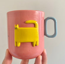 Load image into Gallery viewer, Handmade Ceramic Cup- Cat
