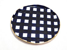 Load image into Gallery viewer, Dinner plate -checked -Royal blue
